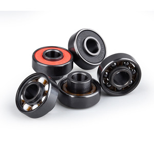 Roulements à billes en céramique 608RS, 8 mm d'intérieur, 20 mm d'extérieur, scellés avec un revêtement en caoutchouc, acier hybride noirci, précision P0 - Product Image 4