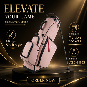 Lightweight 14 Way <b>Golf</b> <b>Stand</b> <b>Bag</b> With Dual Strap System Ample Storage Pockets Stable for Walking Golfers in Stock FL0417 Vintag - Product Image 3