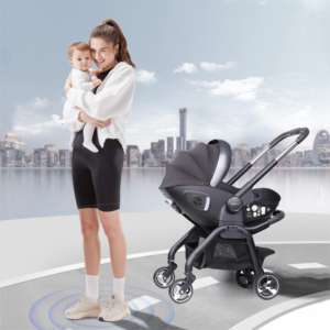 <span class=keywords><strong>Poussette</strong></span> et siège auto pour bébé 2026, pliable, pratique et légère, avec siège auto amovible - Product Image 1