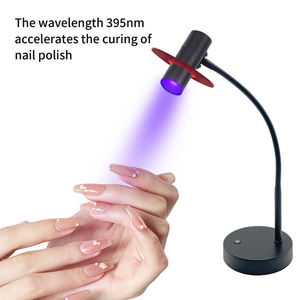 Schwarz 3W <span class=keywords><strong>Cordless</strong></span> Portable Professional Wireless Wiederauf ladbare Kunst UV <span class=keywords><strong>LED</strong></span> Acryl Flash Curing Gel Nagellack Trockner Lampe Licht - Product Image 4