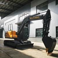 Mini-excavatrice chinoise de qualité supérieure, excavatrice sur chenilles hydraulique de 9 tonnes, moteur haute performance de 53 kW, pour travaux de construction générale