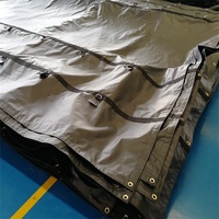 Bâche de remorque à plateau plat en PVC enduit 18OZ/610gsm, ourlets renforcés, œillets, imperméable, robuste, pour camion, Amérique du Nord