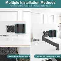 Support VESA universel pour petits appareils avec sangle réglable pour ordinateurs, modems, mini-PC et moniteurs - Kit de vis noires