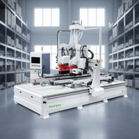 Machine automatique de fabrication de portes en bois CNC haute précision 35 kW 380 V, scie à bois pour portes, scie à quatre côtés pour panneaux de porte en bois massif et MDF