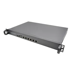 Celeron J1900 processor 1U case network appliance soft router firewall 6 ethernet ports rack mount server