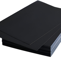 Papier cartonné noir double face personnalisable 250 g/m² A4 A3 en pâte de bois, idéal pour l'art, le bricolage et la découpe de papier – Vente chaude