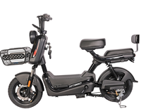 Scooter électrique pas cher 48V 350W, vélo électrique, pneu à vide de 14 pouces, 2 places, moteur sans balais, suspension intégrale, étanche, longue portée, pour adultes, ville