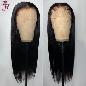 FH Bone Straight Cheveux Humains Brésiliens Bruts 13x4 13x6 HD Lace 30 Pouces Droite Lace Front Perruque de Cheveux Humains - Product Image 1