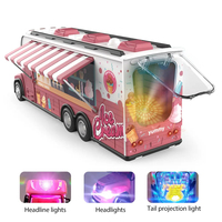 Nouveau modèle camping-car jouet voiture 2.4G télécommande récréative touring camion crème glacée rv jouer maison mini jouet camping-car pour les enfants