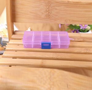 Caja de almacenamiento con 10 ranuras para decoración de uñas, kit de pintura de diamantes de plástico Multicolor, herramientas de diamantes de imitación, caja de almacenamiento ajustable, Organizador - Product Image 6