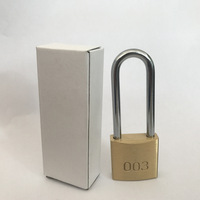 Longue manille bagages de voyage valise porte serrure de sécurité 3 clés cadenas en laiton Durable un verrou de protection cassable