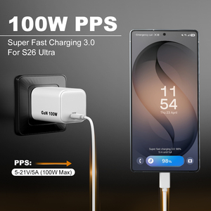 <span class=keywords><strong>Cargador</strong></span> Gan de 100w Tipo C, <span class=keywords><strong>Cargador</strong></span> Rápido con PD, PPS, AVS, Adaptador de <span class=keywords><strong>Cargador</strong></span> de Pared para Teléfono Móvil, <span class=keywords><strong>Cargador</strong></span> de 100w para Laptop, USB C - Product Image 3