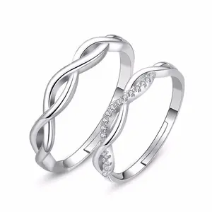 Fashion Rings For Lover Free Size In Silver Color Wholesale Price Wedding Rings Accept Small Order Cheap Crystal Jewelry