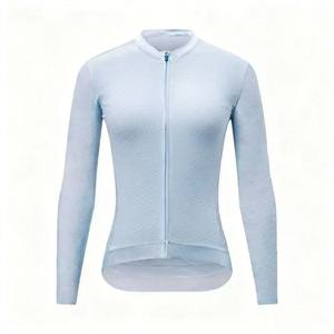 Maillot de cyclisme à manches longues pour femmes Zede, de haute qualité, personnalisé, respirant, coupe-vent, anti-transpiration, imprimé, séchage rapide - Product Image 1