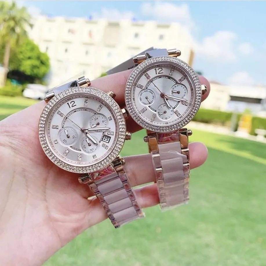 Роскошные женские часы Michael с коробками MK3216/MK3217, модные часы, стальной ремешок, оригинальные часы, готовые к отправке MK5896