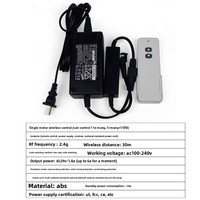 Moteur à tige de poussée électrique 12V/24V CC avec télécommande sans fil et contrôleur de levage, adaptateur secteur inclus