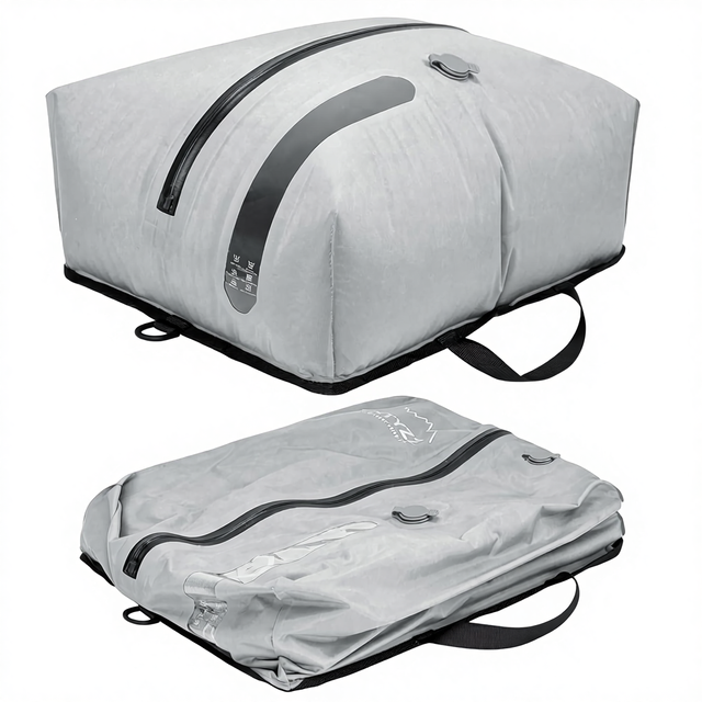 B-Vacuum Suction Bag Clothing Travel Reusable PU Compression Waterproof 25.55L Ventilation Valve D-clasps Packing Backpack Hand