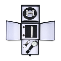 Coffret Cadeau Exécutif d'Élite pour Hommes 5-en-1 : Montre, Ceinture, Stylo, Boutons de Manchette, Porte-clés – Kit d'Affaires Complet avec Boîte Personnalisable OEM