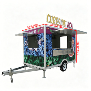 Trailer DOT Certified Stainless Steel Multifunctional Custom Built for Bespoke Stone Oven Burger Pizza Fast Street Food Truck - Product Image 1