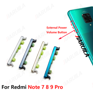 Pulsante laterale del Volume esterno per <span class=keywords><strong>Xiaomi</strong></span> <span class=keywords><strong>Redmi</strong></span> Note 9S <span class=keywords><strong>8</strong></span> 7 <span class=keywords><strong>Pro</strong></span> pulsante di accensione esterna su parti di ricambio per telefono cellulare - Product Image 1
