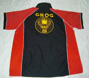 Da uomo e da donna a maniche corte personalizzate corpo nero con pannelli arancioni maniche corte alla moda <span class=keywords><strong>camicia</strong></span> uniforme da lavoro alla moda - Product Image 2