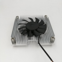 Refroidisseur ITX de haute qualité en aluminium avec ventilateur, dissipateur thermique 1U pour serveur, boîtier d'ordinateur de jeu, refroidisseur de processeur avec roulement fluide 23dBA