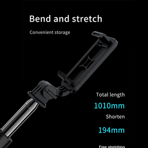 TOKQI-Q01 điện thoại di động Mini Tripod <span class=keywords><strong>Monopod</strong></span> Selfie Stick đứng với có thể tháo rời không dây từ xa <span class=keywords><strong>Bluetooth</strong></span> - Product Image 5