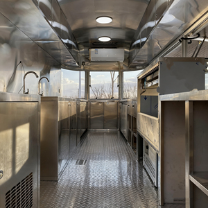 รถพ่วงขายอาหารเคลื่อนที่ VIC สแตนเลส รถขายอาหารเคลื่อนที่ รถห้องน้ำเคลื่อนที่ บริการขายไอศกรีมและขนมหวาน ปรับแต่งสีได้ - Product Image 5