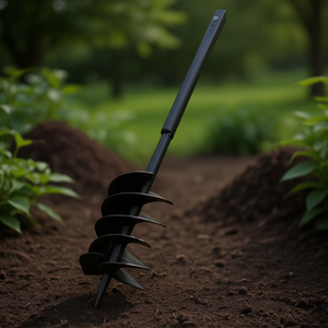 Herramienta manual de jardín: Aireador de compost con mango de acero para taladro de tierra y tubo de extensión de 5.9 pulgadas - Product Image 2