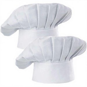 Casquette de chef pour adulte, de qualité supérieure, réglable, en polyester tissé élastique, casquette de chef unisexe, accessoires pour restaurants et bars - Product Image 4