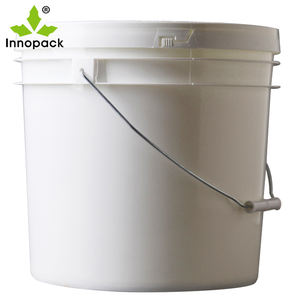 Seau en plastique Seau à peinture 13KG Couvercle détachable Support personnalisation Seau en plastique 13L avec couvercle - Product Image 4