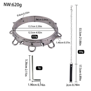Collar de Metal con Anillo en O y Cierre, Collar de Restricción para la Postura, Juguetes Sexuales BDSM para Mujeres, Juego de Roles para Adultos - Product Image 6
