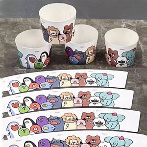 Manga para Vasos de Café de Alta Calidad, para Bebidas Calientes y Frías, de Cartón Blanco, Desechable - Product Image 6