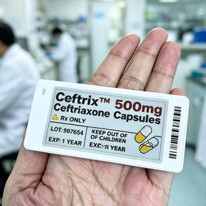 Nouvelles étiquettes de prix numériques électroniques à encre électronique pour systèmes NFC ESL EAS, application API Ble Cloud, affichage pour pharmacies hospitalières, étiquettes de présentation d'étagères - Product Image 1