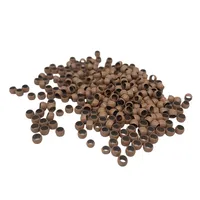 Vente en Gros 1000 Pièces 4,0 mm Anneaux Nano en Cuivre Sans Doublure Silicone Perles de Liaison Nano en Cuivre pour Extensions de Cheveux à Pointe