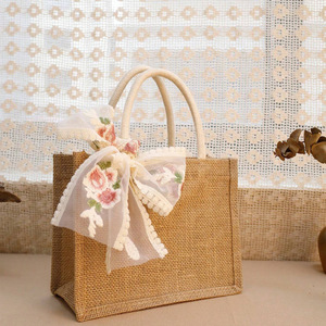 Thân Thiện Với Môi Mua Sắm Kích Thước Khác Nhau Bền Nhiều Vải Bố Tote Túi Tùy Chỉnh Đầy Màu Sắc Thư Logo Đay Tote Túi - Product Image 4