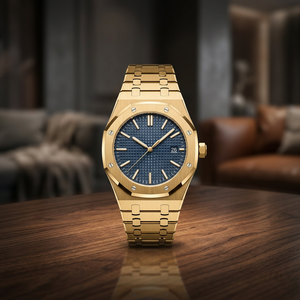 Montre de plongée analogique Seiko Movement en acier inoxydable avec bracelet en cuir, résistante à l'eau, cadran en cristal, style hommage rose noir MOD - Product Image 2