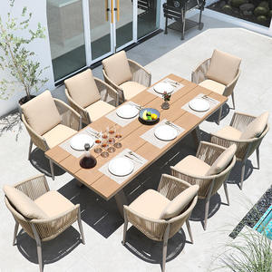<span class=keywords><strong>Table</strong></span> et chaises de salle à manger d'extérieur en <span class=keywords><strong>aluminium</strong></span> Mobilier de patio et de balcon Ensemble de <span class=keywords><strong>table</strong></span> à manger résistant aux UV - Product Image 4
