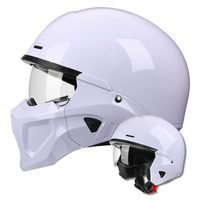 Casque de moto modulaire certifié 3C, mentonnière amovible
