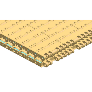 Venta al por mayor personalizada serie 7705 Cadena de hoja superior plana Cadena de red de plástico de paso de 25,4mm para la venta - Product Image 1