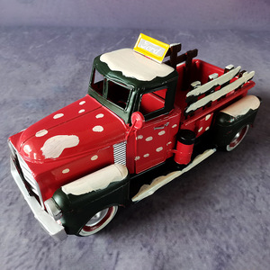 Modellini di <span class=keywords><strong>Camion</strong></span> Vintage Fatti a Mano, Decorazioni Natalizie per Finestre in Stile Europeo, Decorazioni Creative per la Casa, Artigianato in Metallo Vintage - Product Image 3