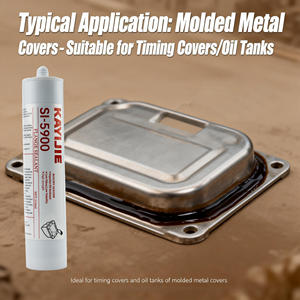 KAYIJIE SI-598/207/5910/5900/5699 Herramienta manual portátil de <span class=keywords><strong>9</strong></span> pulgadas y 310 ml, sellador de silicona amarillo de doble columna de alta resistencia - Product Image 2