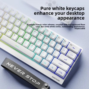 Eweadn 61-Keys Không Dây Cho <span class=keywords><strong>Bluetooth</strong></span> Màng Bàn Phím Ba Chế Độ Mỏng Yên Tĩnh Văn Phòng Di Động Bàn Phím Với Laser Keycaps - Product Image 2