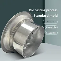 Diffuseur d'air rond en acier inoxydable 201 résistant à la corrosion, réglable, pour l'évacuation de l'air conditionné central