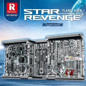 Reobrix 66030 Librairie Interstellaire MOC Modèle de vue de rue <span class=keywords><strong>Star</strong></span> Wars Blocs de construction DIY à petites particules Cadeau - Product Image 4