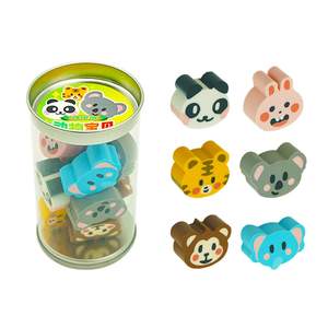 Set di Gomme per Cancellare 3D a Forma di Animali Personalizzate, Ecologiche, per Scuola e Cancelleria - Product Image 1