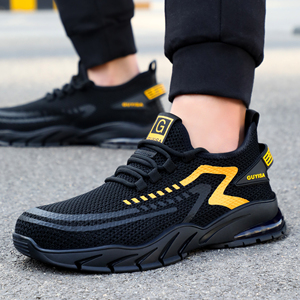 Chaussures de sécurité pour hommes GUYISA, quatre saisons, antidérapantes et résistantes aux perforations, embout en acier pour un confort et une protection des pieds - Product Image 6