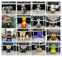 Modelo de León Inflable Personalizado, Decoración de Escenario con Animal de Dibujos Animados, Mascota Inflable del Rey León para Actuaciones de Carnaval