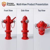 Hydrant d'incendie à corps humide UNI-DN100 norme italienne DN100 PN16, Approvisionnement direct usine, Qualité export, Protection incendie, Exportation mondiale