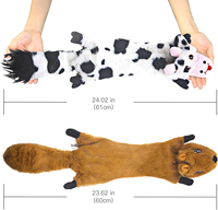 Fabricant de gros Logo personnalisé jouets à mâcher résistants aux morsures pour chiens jouets en peluche non rembourrés et grinçants pour animaux de compagnie respectueux de l'environnement